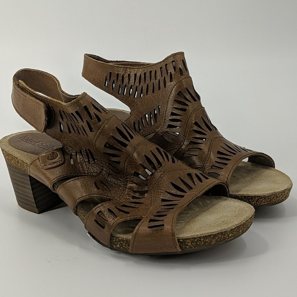 NWT JOSEF SEIBEL Strappy Leather Heeled Sandals - Picture 1 of 9
